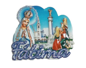 Magnético em resina motivo Nossa Senhora de Fátima