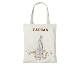 Saco de algodão motivo Nossa Senhora de Fátima