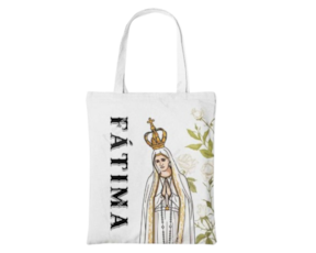 Saco de algodão motivo Nossa Senhora de Fátima