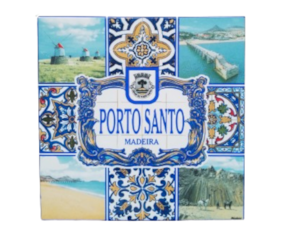 Magnético com azulejo decorado 5*5 cm Porto santo