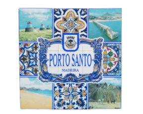 Azulejo decorado 10*10 cm motivo  Porto santo