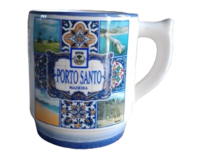 Caneca em faiança decorada Porto Santo