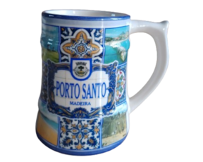 Caneca em faiança decorada Porto Santo