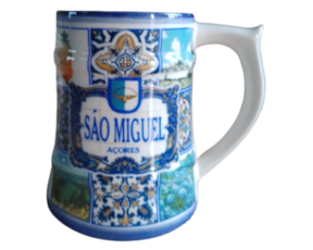 Caneca em faiança decorada São Miguel - Açores