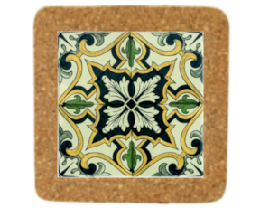 Azulejo decorado 15*15 cm com base em cortiça padrão 79V