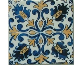 Azulejo decorado Padrão 20 15x15cm