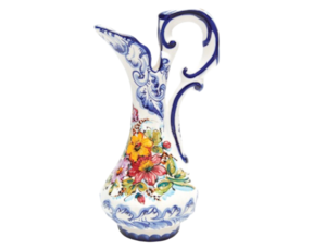 Gomil regional em faiança pintado à mão decoração flores