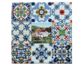 Azulejo decorado Caldas de Monchique - Algarve 15*15 cm