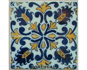 Azulejo decorado Padrão 20 madeirense 10x10cm