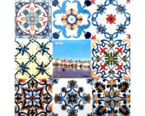 Azulejo decorado Tavira Algarve 15*15 cm