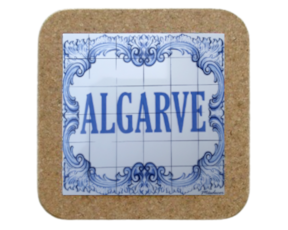 Azulejo decorado 15*15 cm com base em cortiça Algarve