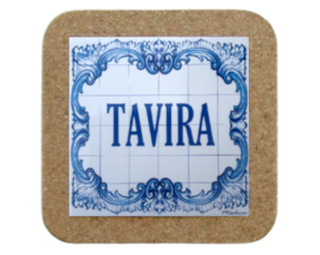 Azulejo decorado 15*15 cm com base em cortiça Tavira Algarve