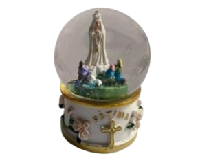 Bola de água em resina motivo Fátima 