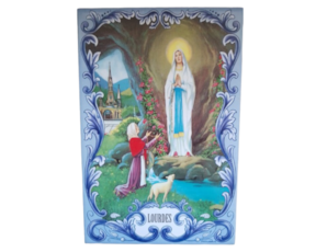 Azulejo decorado 20*30 cm motivo Nossa Senhora de Lourdes