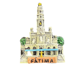 Magnético em resina motivo Santuário de Fátima cores