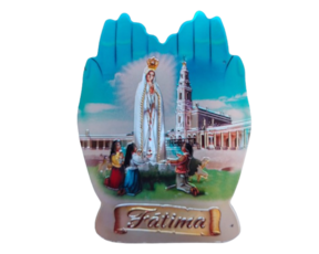 Magnético de borracha (brilhante) motivo mãos de Fátima