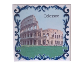 Azulejo decorado 15*15 cm Colosseo - Itália 