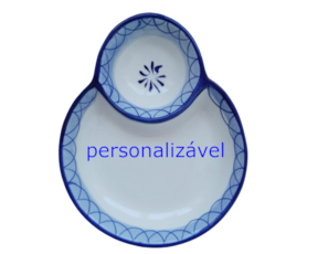 Azeitoneira em faiança decoração  (serigrafia) personalizável