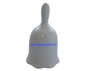 Sino mini em porcelana com decoração  (serigrafia) personalizável