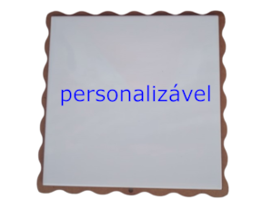  Azulejo 5*5 cm  (serigrafia) com madeira decoração personalizável