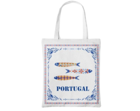 Saco de algodão motivo sardinhas