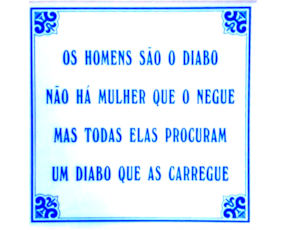 Azulejo provérbio 15*15 cm