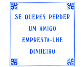 Azulejo provérbio 15*15 cm