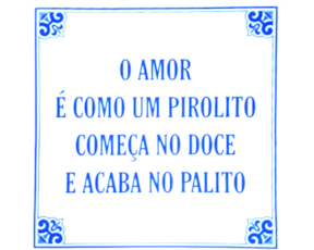 Azulejo provérbio 15*15 cm
