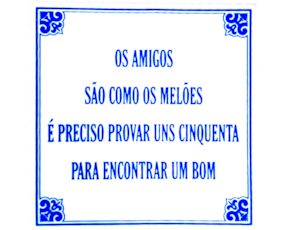 Azulejo provérbio 15*15 cm