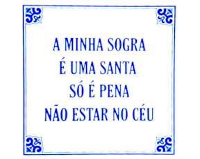 Azulejo provérbio 15*15 cm