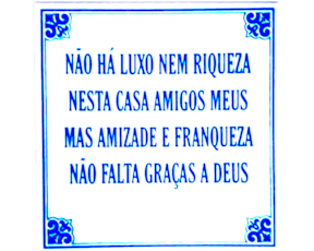 Azulejo provérbio 15*15 cm
