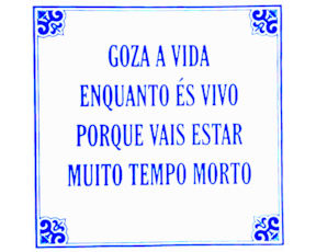 Azulejo provérbio 15*15 cm