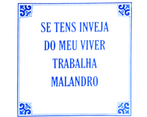 Azulejo provérbio 15*15 cm 