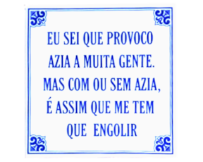 Azulejo provérbio 15*15 cm 