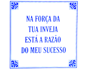 Azulejo provérbio 15*15 cm 