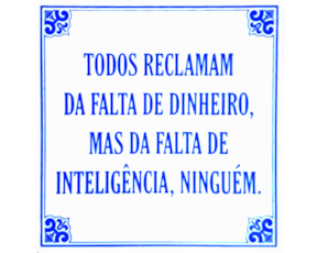 Azulejo provérbio 15*15 cm 