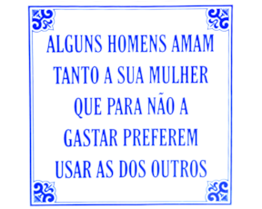 Azulejo provérbio 15*15 cm 