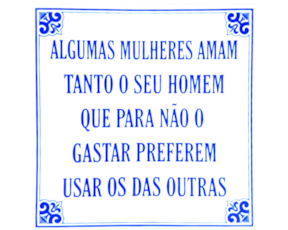 Azulejo provérbio 15*15 cm 