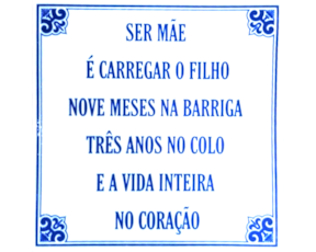 Azulejo provérbio 15*15 cm 
