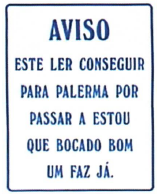 Azulejo informativo 15*20 cm 