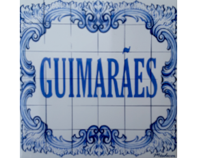 Azulejo decorado 15*15 cm motivo Guimarães