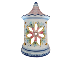 Aplique Árabe em faiança pintado à mão decoração flor cor