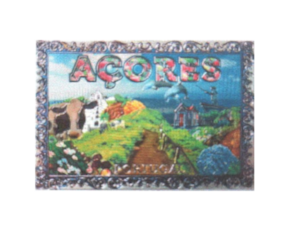 Magnético de borracha (brilhante) motivo paisagem  Açores