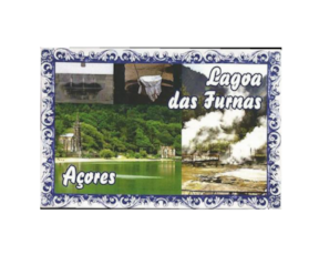 Magnético de borracha motivo Lagoa das furnas Açores