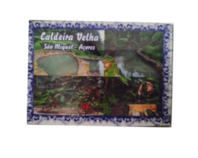 Magnético de borracha motivo Caldeira velha Açores