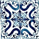 Magnético com azulejo decorado Padrão n.29 5x5cm