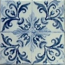 Magnético com azulejo decorado Padrão n.31 5x5cm