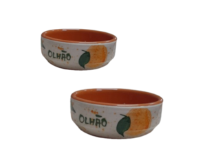 Taça de sobremesa (Tachinho) em cerâmica pintado à mão decoração Laranjinha