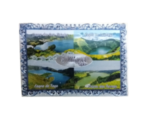 Magnético de borracha (brilhante) motivo 4 lagoas Açores