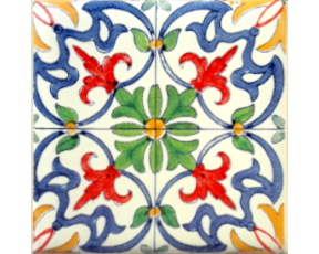 Magnético com azulejo decorado Padrão 89 5X5cm